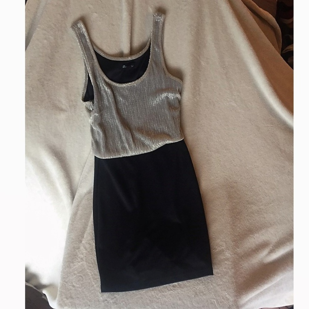 SOLD: Black & Gold Forever 21 Dress